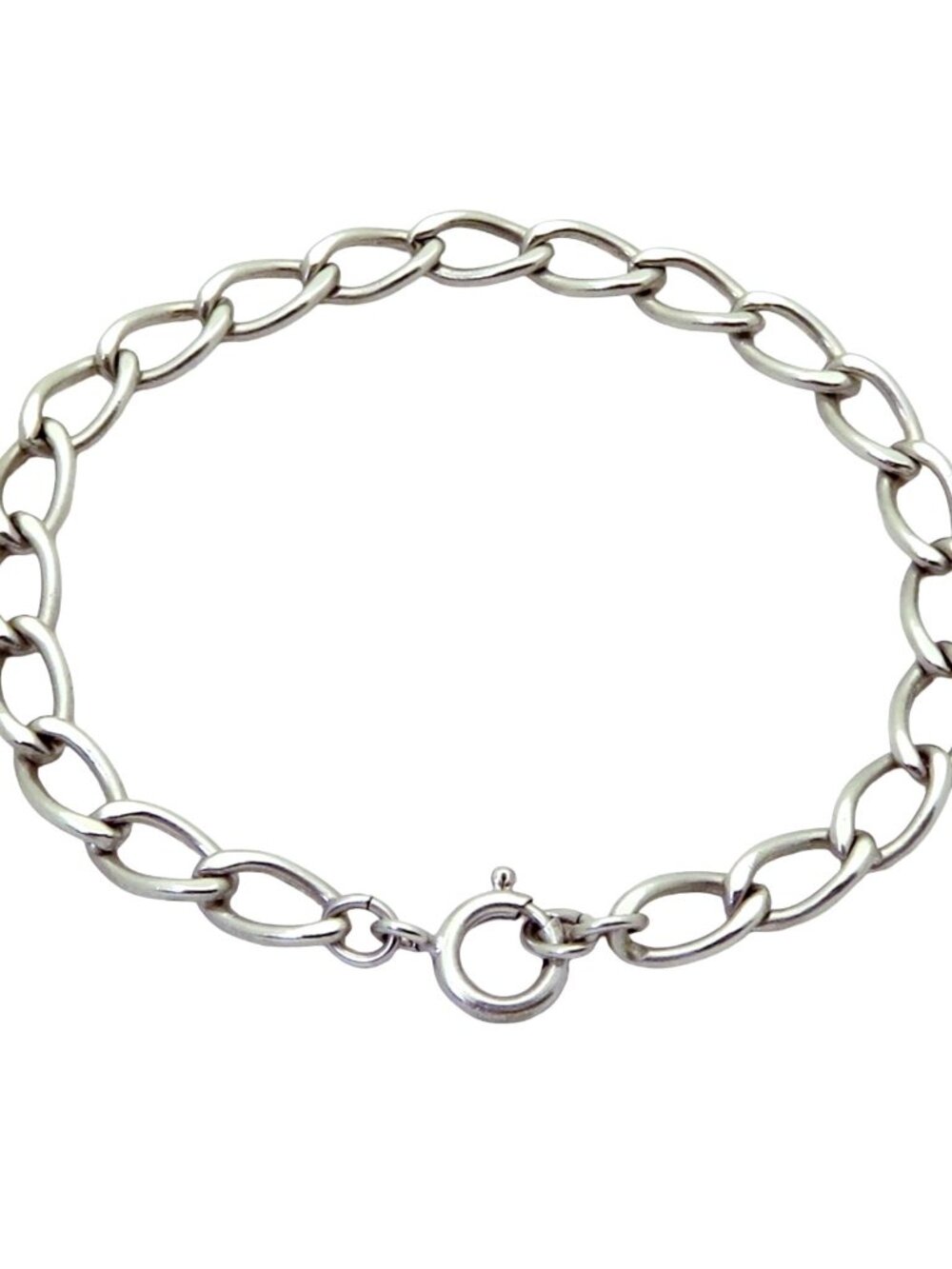 Vintage Sterling Silver 7 3/4" Carl-Art Classic Charm Bracelet 1950s